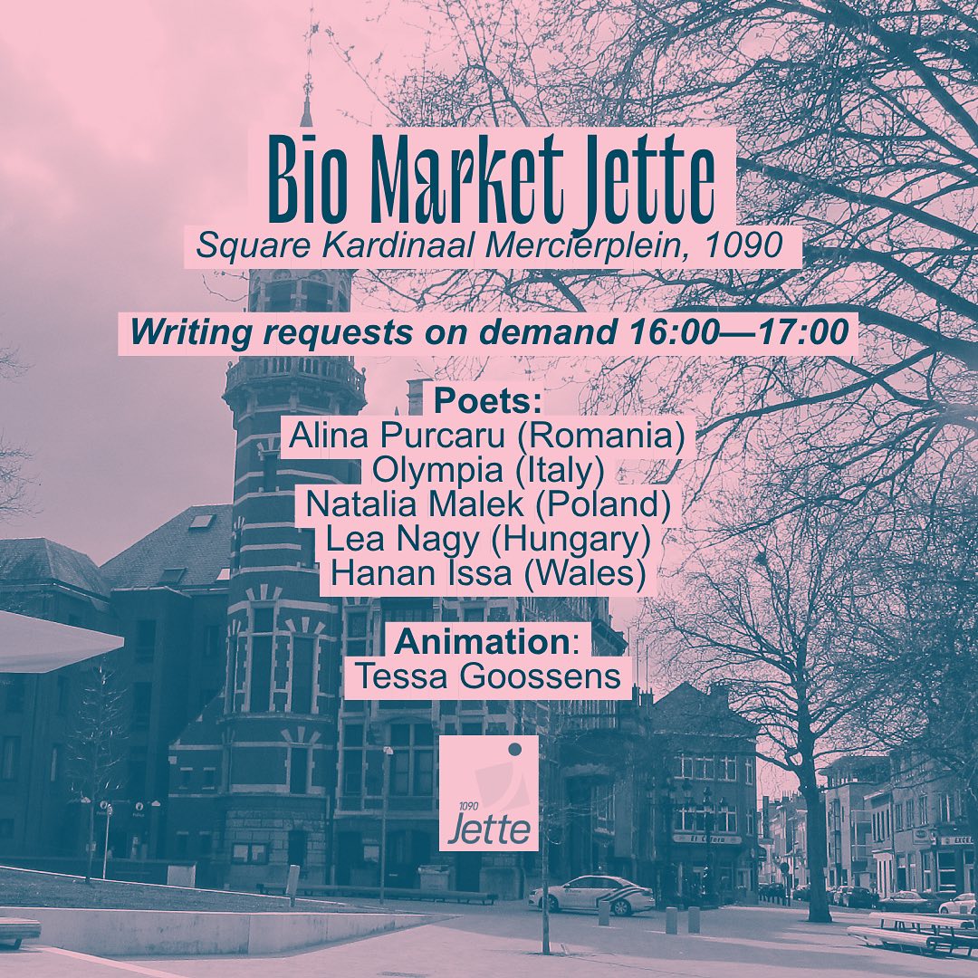 Poetry on demand @ Bio Market Jette - 27/09 - 4PM 