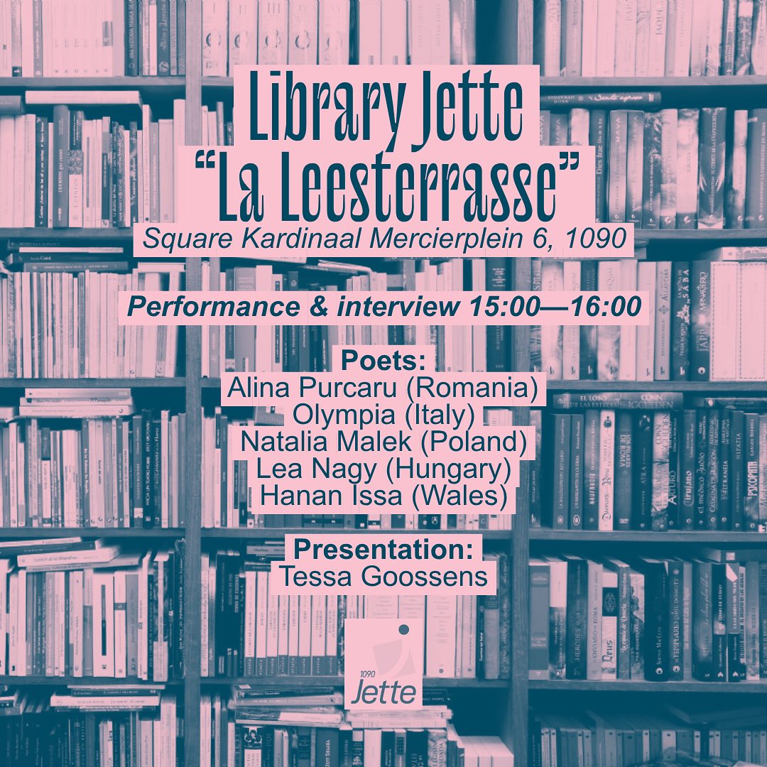 Meet the poets @ Bib Jette La Leesterrasse - 27/09 - 3PM